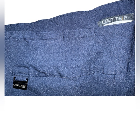 Lisette L Pull‑On Stretch Slacks Navy  Good Used Condition size 10 - Picture 2 of 3